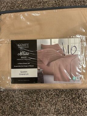 Allure Bamboo Queen Sheet Set - Tan